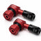 Procton 90 Degree Angled Motorcycle Valve Stem - Matte Red