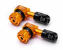 Procton 90 Degree Angled Motorcycle Valve Stem - Orange