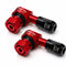 Procton 90 Degree Angled Motorcycle Valve Stem - Racing Red
