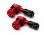 Procton 90 Degree Angled Motorcycle Valve Stem - Racing Red