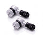 Procton 90 Degree Angled Motorcycle Valve Stem - Silver