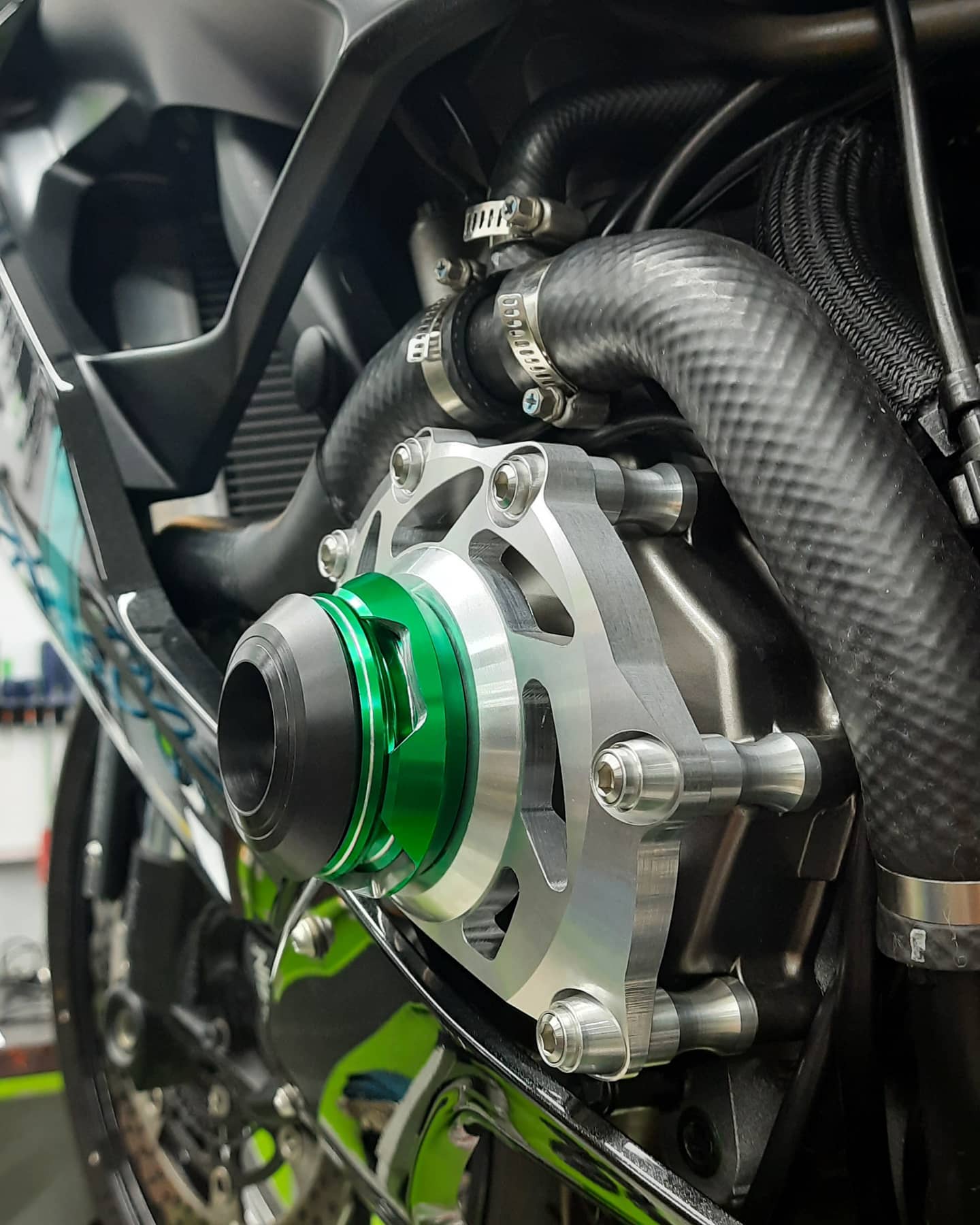 Procton Engine Cover Slider Case Protector - Left for Kawasaki ZX-6R 636 (2013-up)