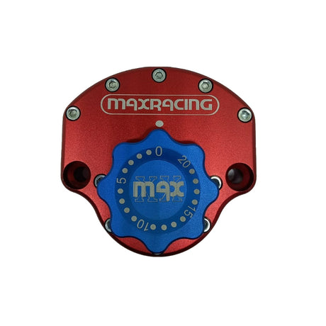 MaxRacing MAX20 Steering Damper - Suzuki - Bandit 600 S Base Color: Red Regulator Color: Blue