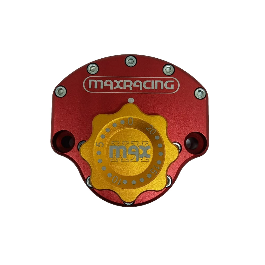 MaxRacing MAX20 Steering Damper - MV Agusta - Brutale 800 Base Color: Red Regulator Color: Orange