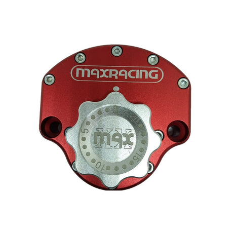 MaxRacing MAX20 Steering Damper - Kawasaki - ZX-10R (2005-2007) Base Color: Red Regulator Color: Silver