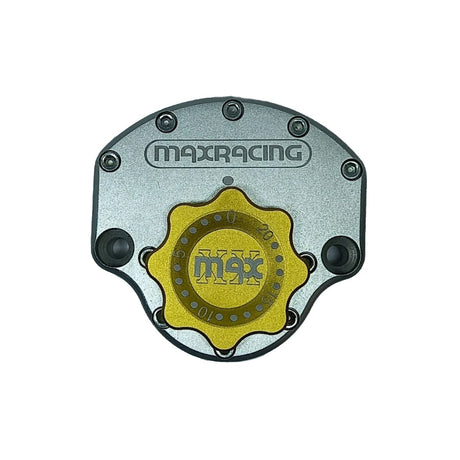 MaxRacing MAX10 Steering Damper - Honda - CB 500 - Fat Bar (1998-2005) Base Color: Silver Regulator Color: Gold