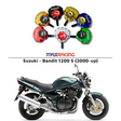 MaxRacing MAX20 Steering Damper - Suzuki - Bandit 1200 S (2000-up) Base Color: Black Regulator Color: Black