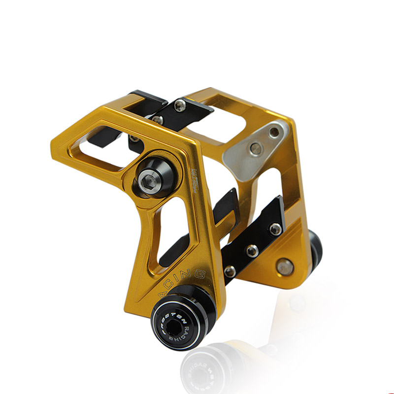 Procton F1 Swingarm Spools with Bracket - Honda - CB 600 F Hornet | CBR 600 F Color: Orange Bracket Color: Black