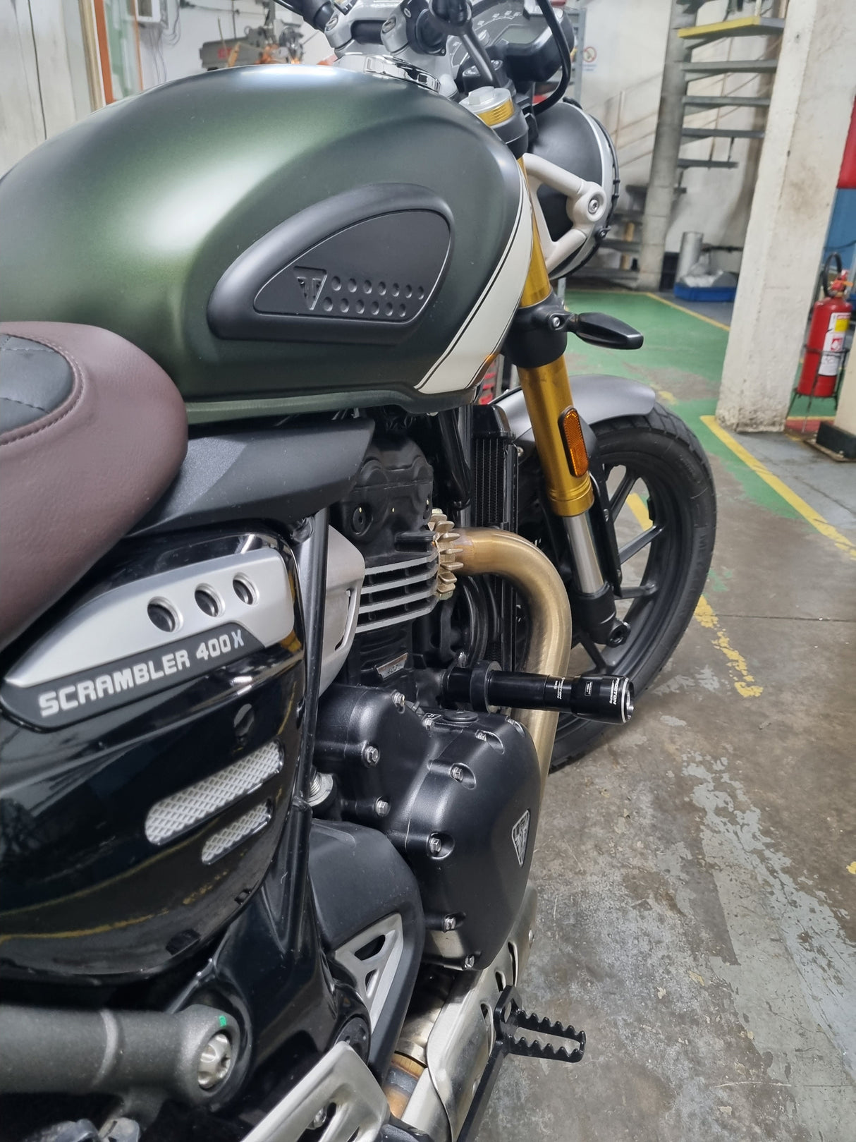 Triumph - Scrambler 400X / 400XC - Procton Racing Rotational Impact System – Frame Sliders S