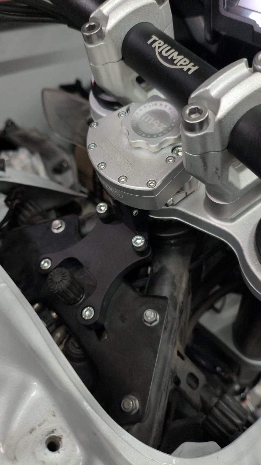 MaxRacing MAX20 Steering Damper for Triumph Tiger Explorer 1200 (2012-2021)