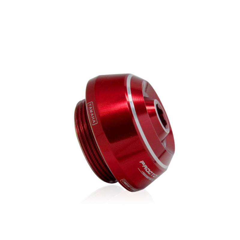 Procton Engine Cover Slider - Yamaha Color: Red