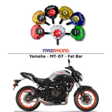 MaxRacing MAX20 Steering Damper - Yamaha - MT-07 - Fat Bar Base Color: Black Regulator Color: Black