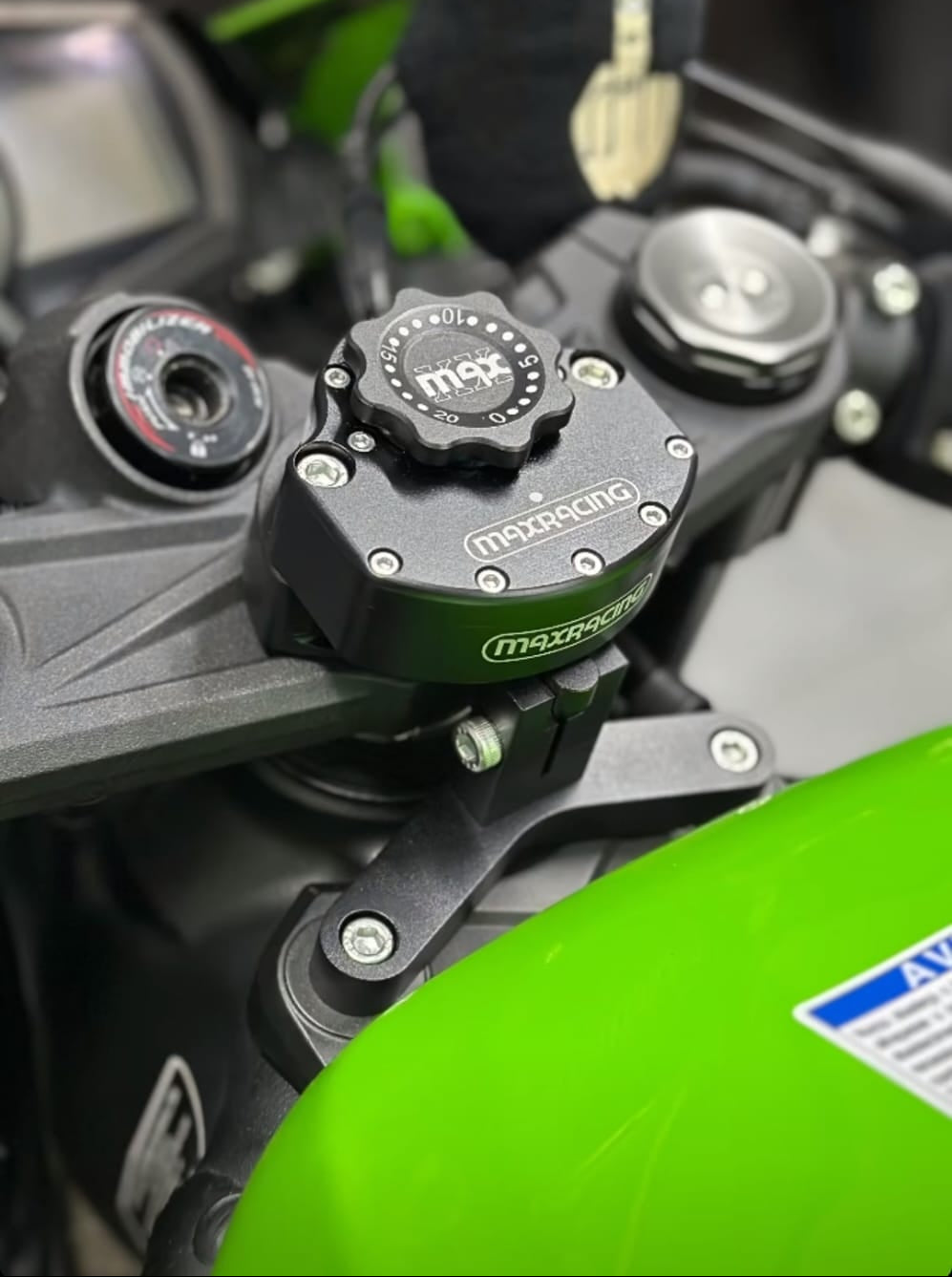 MaxRacing MAX20 Steering Damper for Kawasaki ZX-6R 636 (2013-2025)