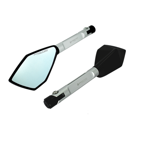 Procton Rearview Mirror (Long) - Honda & Suzuki Color: Matte White