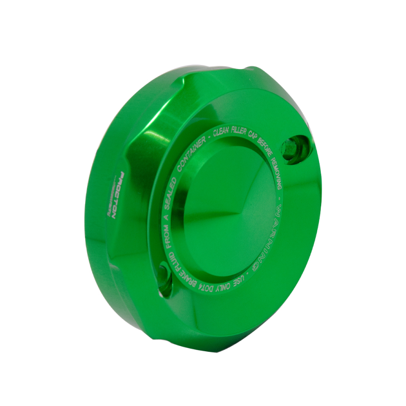 Procton Brake Fluid Reservoir Cap (2 Holes) - Kawasaki/Triumph Color: Green