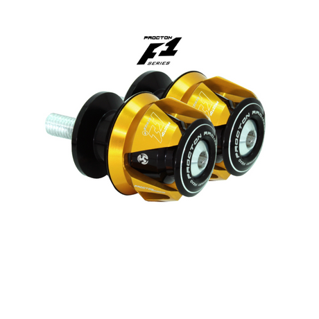 Procton F1 Swingarm Spools with Bracket - Honda - CB 650 R/F | CBR 650 R/F Color: Gold